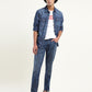 Men's 512 Blue Slim Tapered Fit Mid Rise Jeans - 20shot View