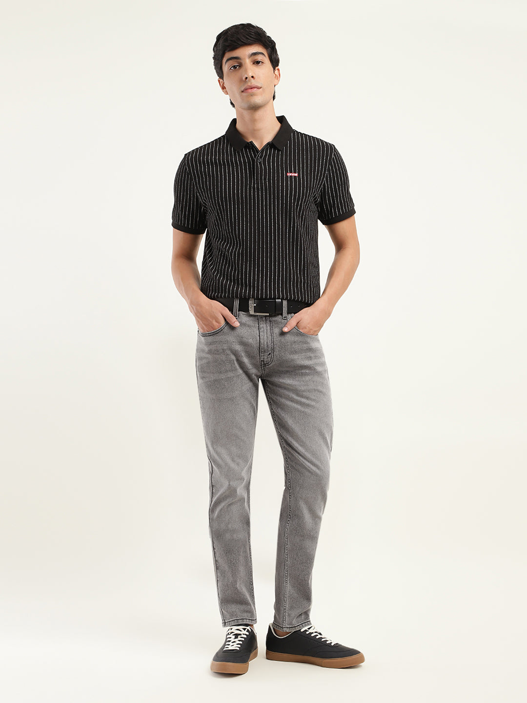 Men's 512 Grey Slim Tapered Fit Mid Rise Jeans