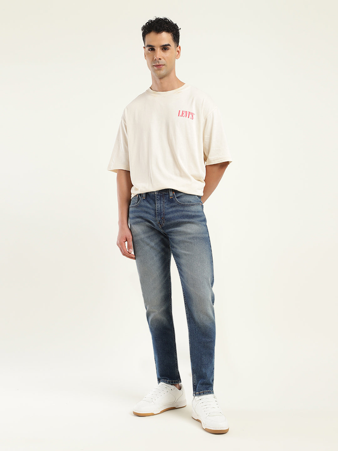 Men's 512 Blue Slim Tapered Fit Mid Rise Jeans