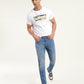 Men's 512 Blue Slim Tapered Fit Mid Rise Jeans - shot View
