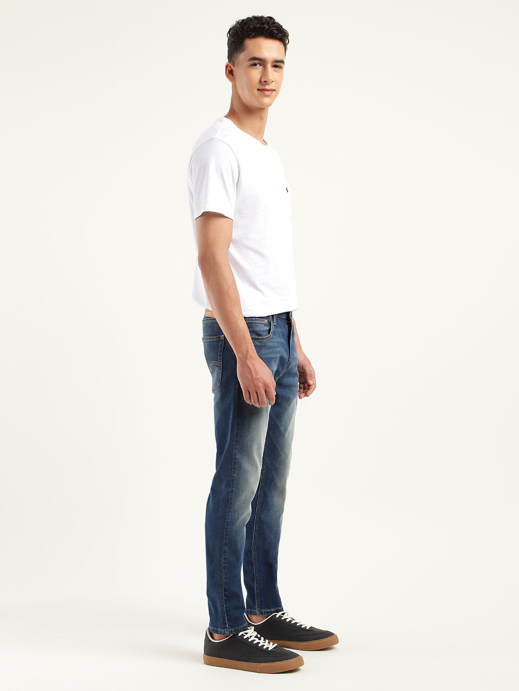 Men's 512 Blue Slim Tapered Fit Mid Rise Jeans