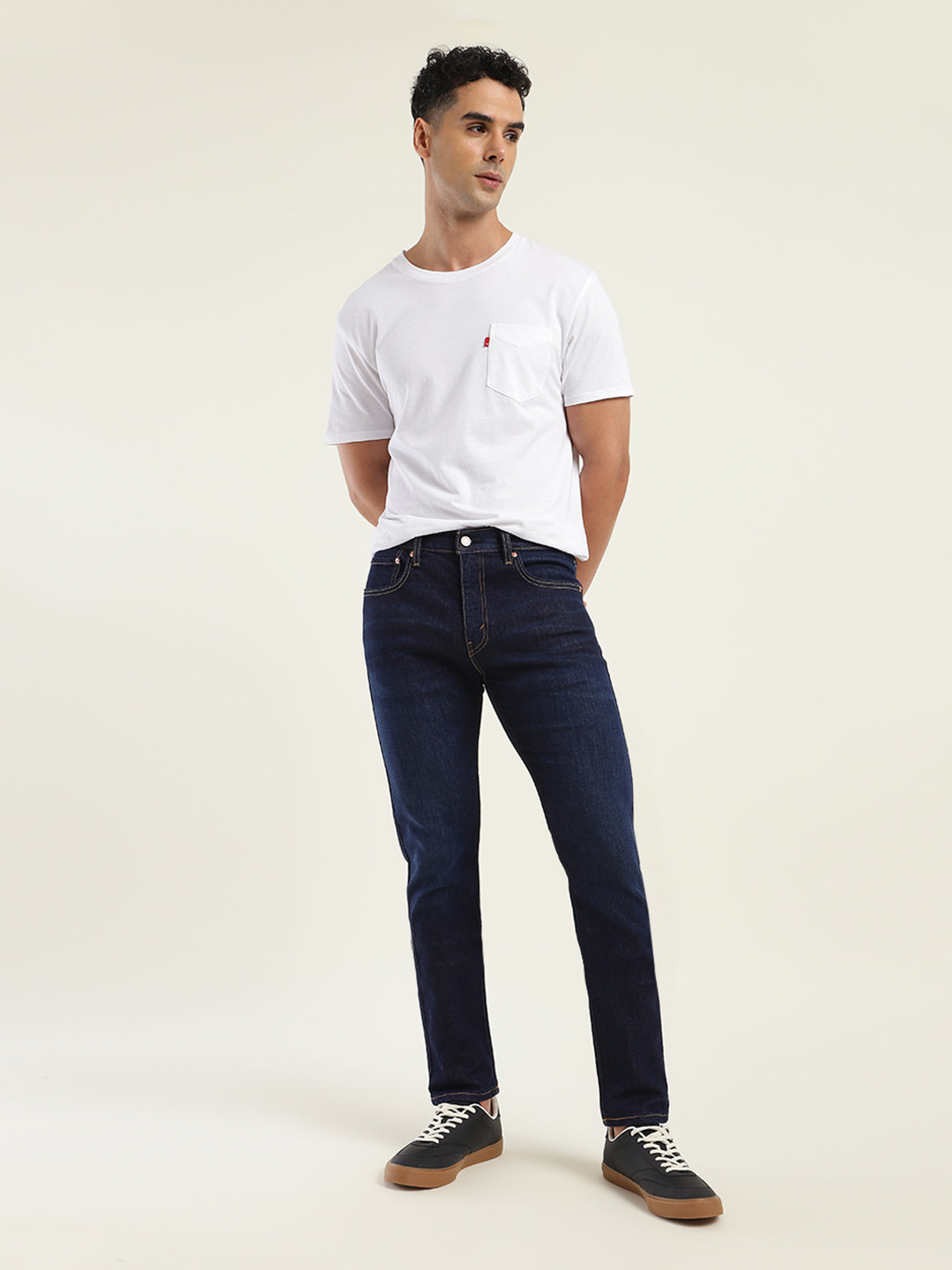 Men's 512 Blue Slim Tapered Fit Mid Rise Jeans