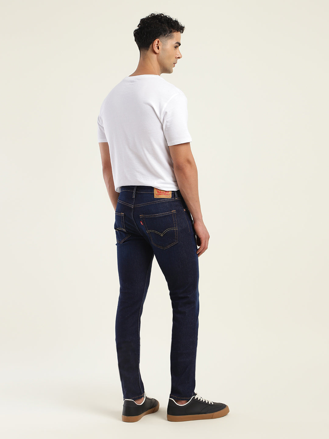 Men's 512 Blue Slim Tapered Fit Mid Rise Jeans - Back View