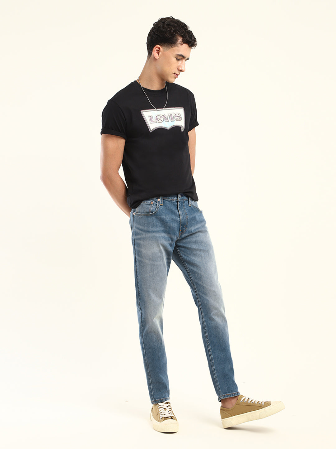 Men's 512 Blue Slim Tapered Fit Mid Rise Jeans