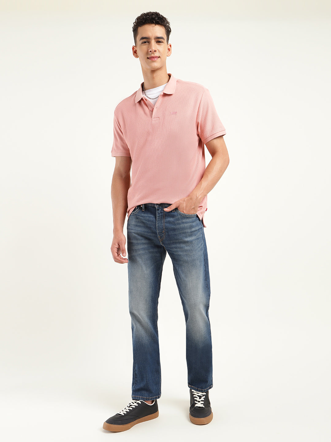 Men's 512 Blue Slim Tapered Fit Mid Rise Jeans