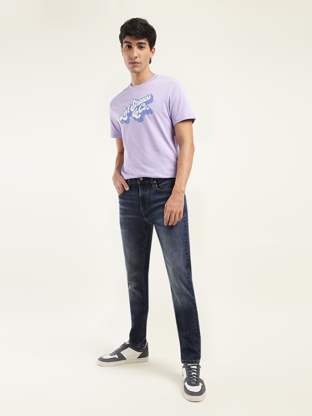 Men's 512 Blue Slim Tapered Fit Mid Rise Jeans