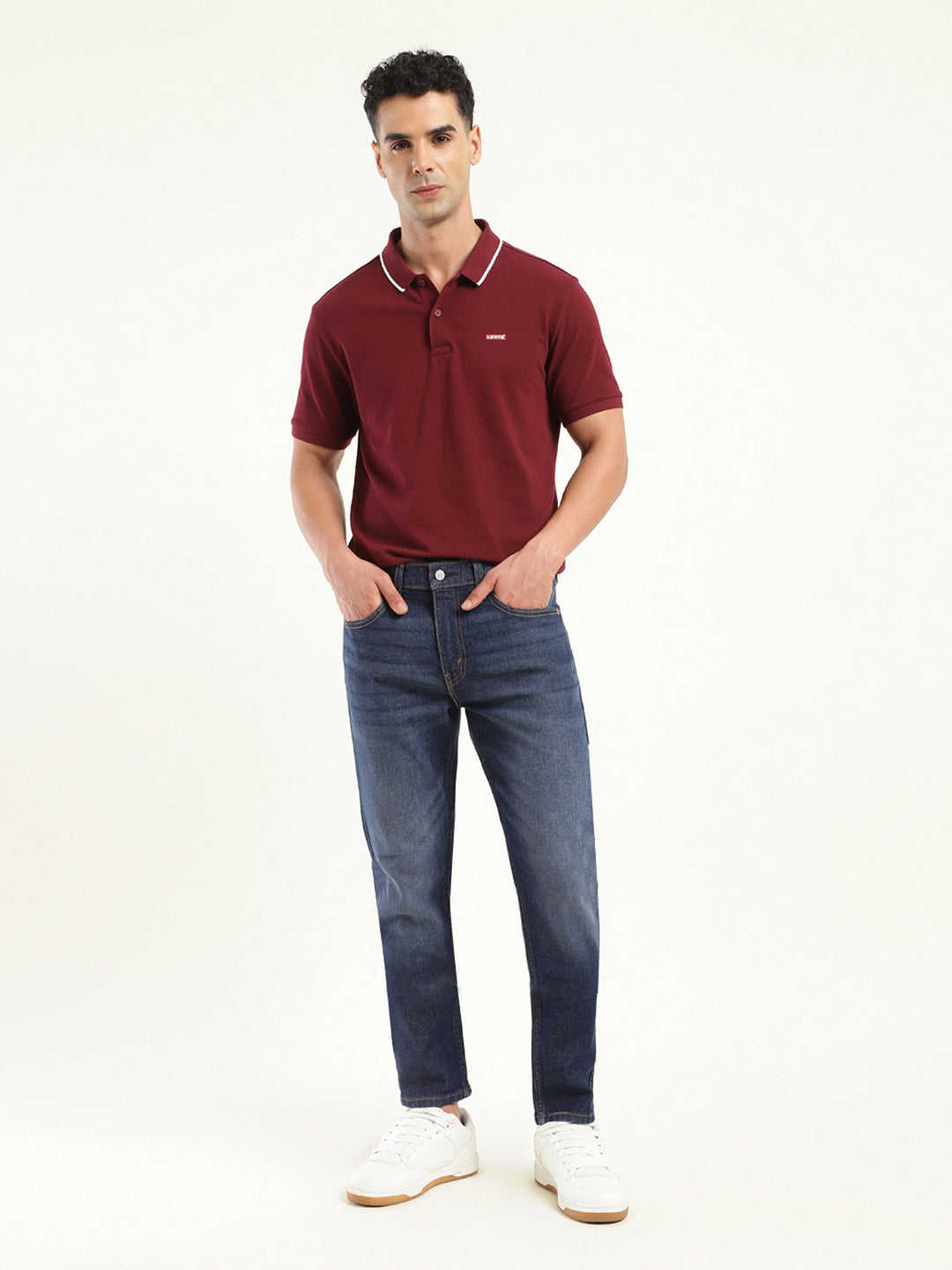 Men's 512 Blue Slim Tapered Fit Mid Rise Jeans