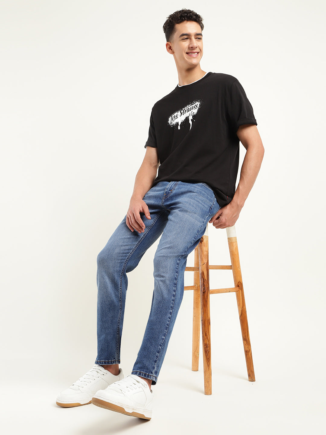 Men's 512 Blue Slim Tapered Fit Mid Rise Jeans