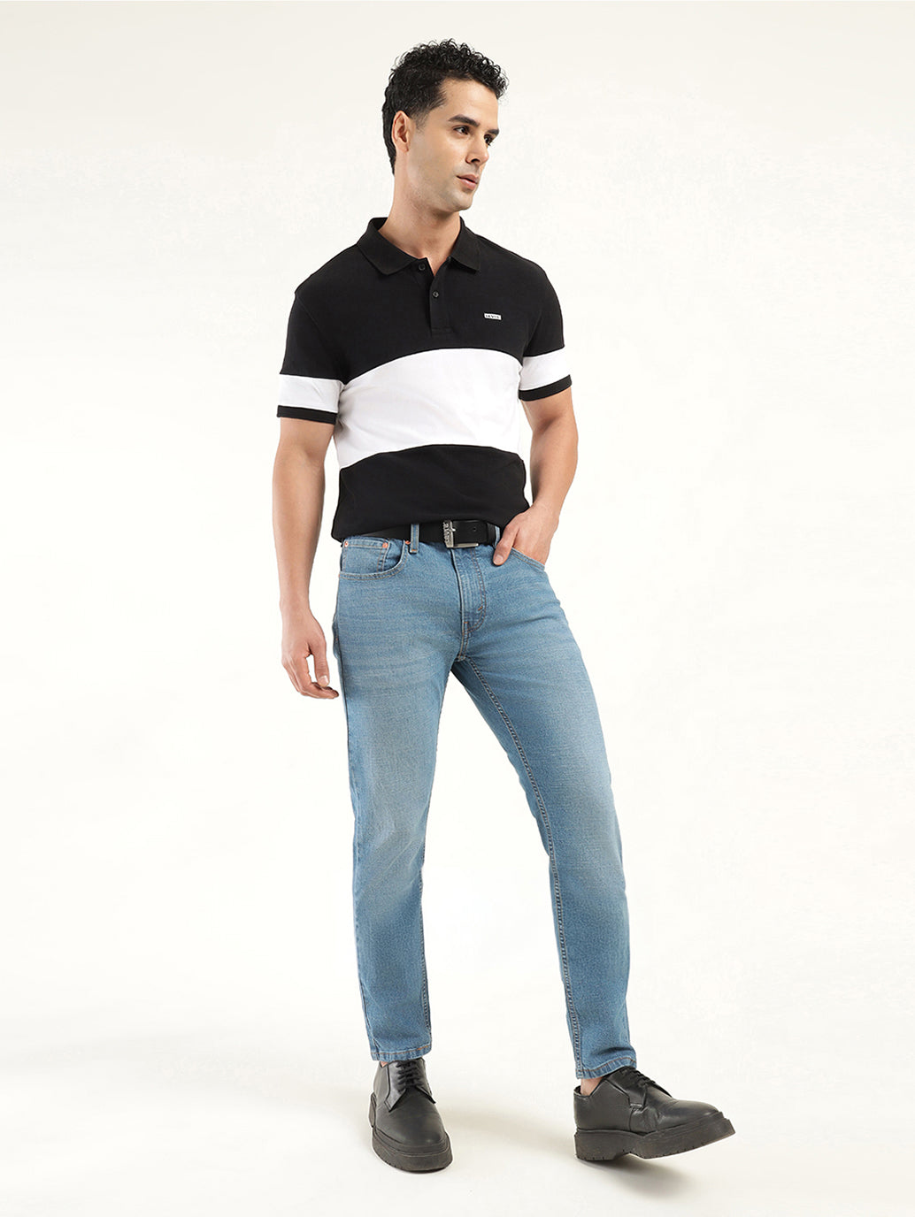 Men's 512 Indigo Slim Tapered Fit Mid Rise Jeans - shot View