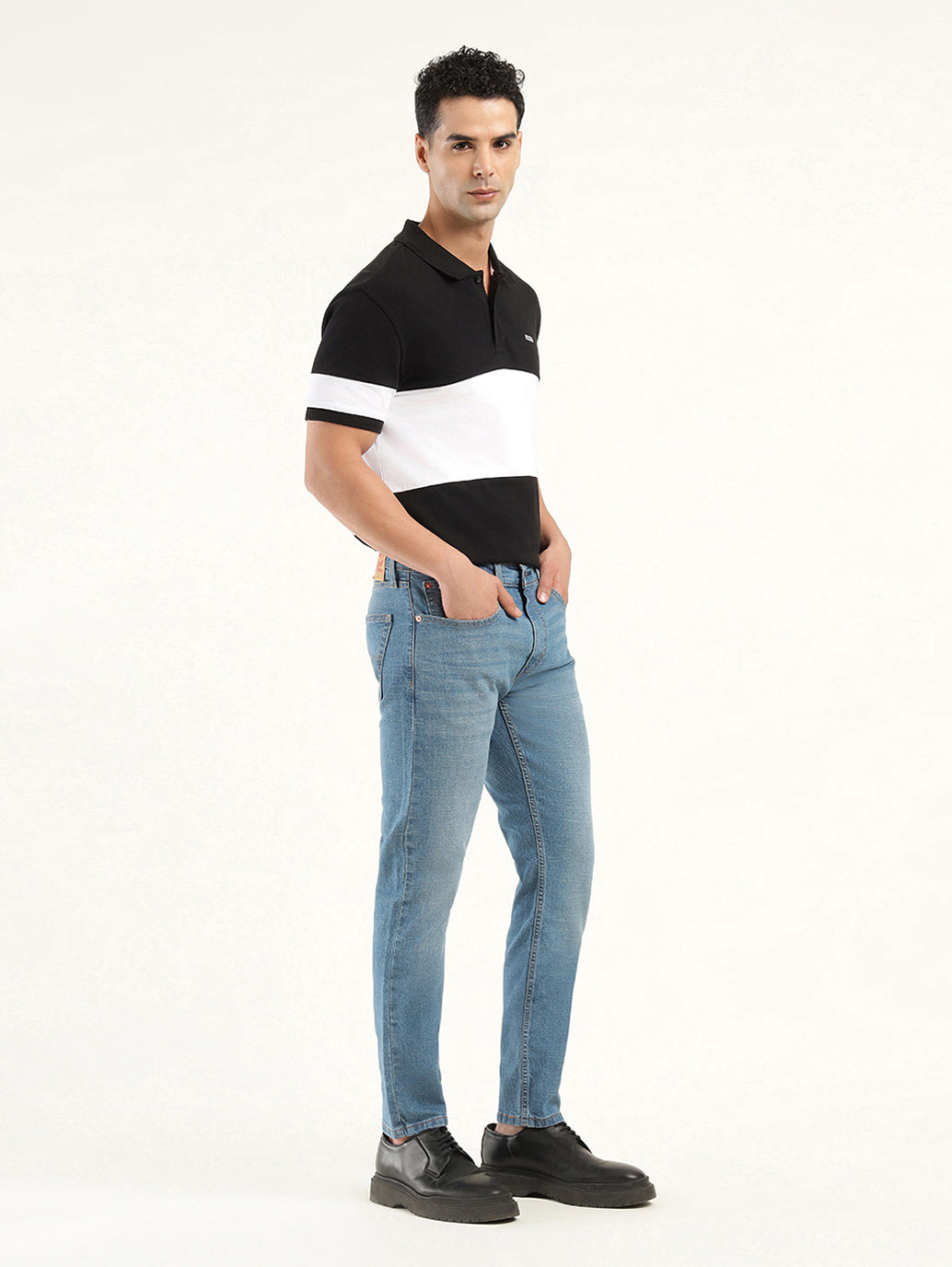 Men's 512 Indigo Slim Tapered Fit Mid Rise Jeans - Side View