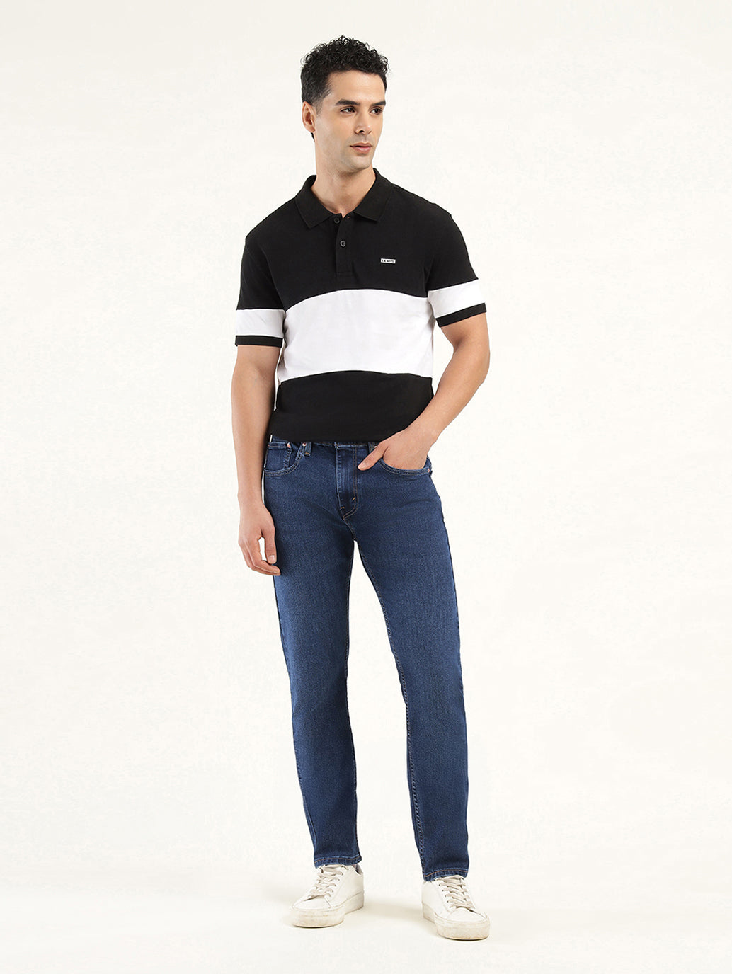 Men's 512 Indigo Slim Tapered Fit Mid Rise Jeans - Front View