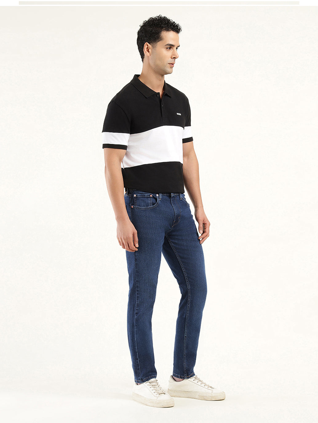 Men's 512 Indigo Slim Tapered Fit Mid Rise Jeans - Side View