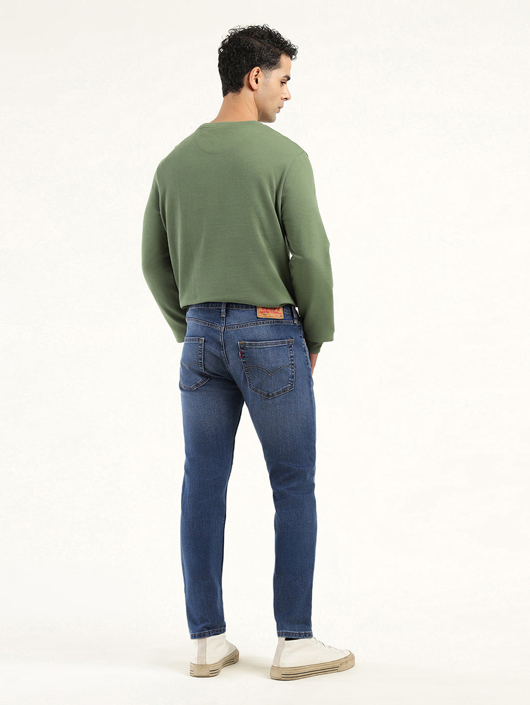 Men's 512 Indigo Slim Tapered Fit Mid Rise Jeans - Back View