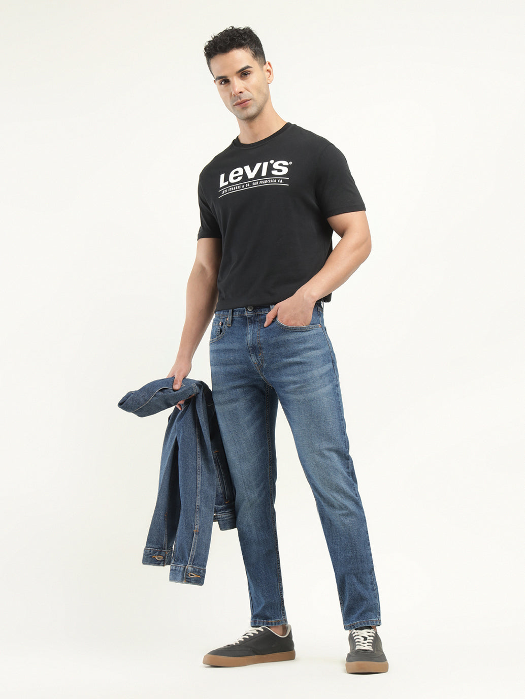 Men's 512 Indigo Slim Tapered Fit Mid Rise Jeans