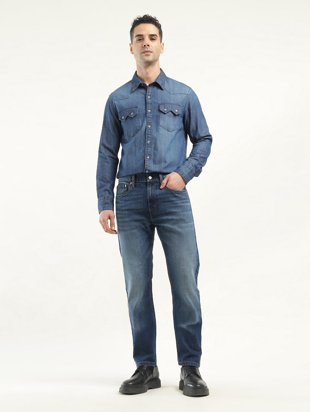 Men's 512 Indigo Slim Tapered Fit Mid Rise Jeans