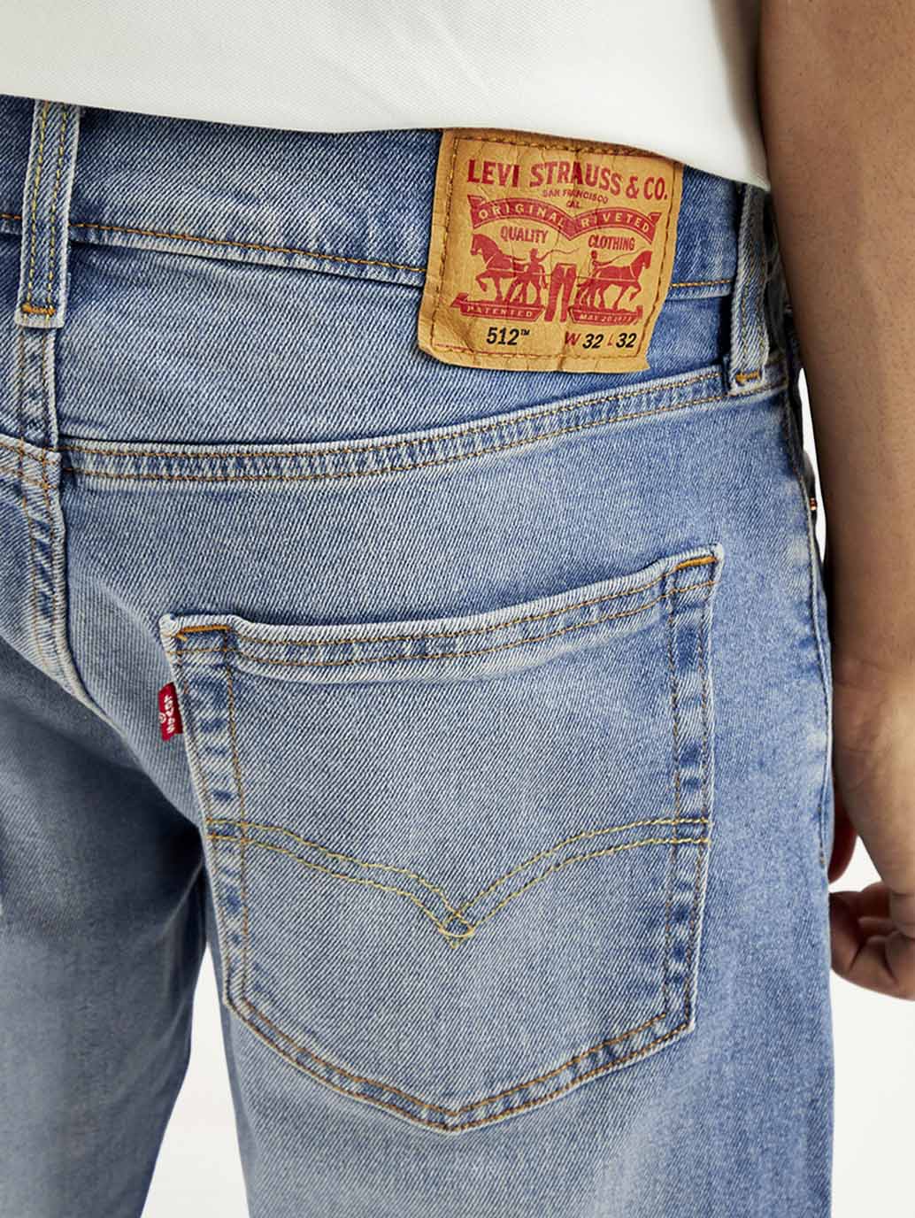 Men's 512 Indigo Slim Tapered Fit Mid Rise Jeans - Detail View