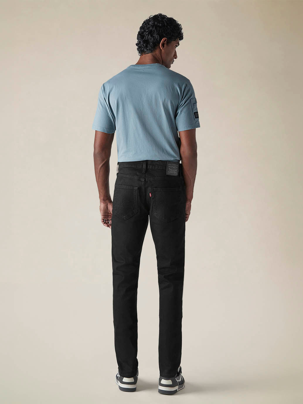 Mens 512 Mid Rise Slim Tapered Fit Cotton Stretch Blend Jeans - Back View