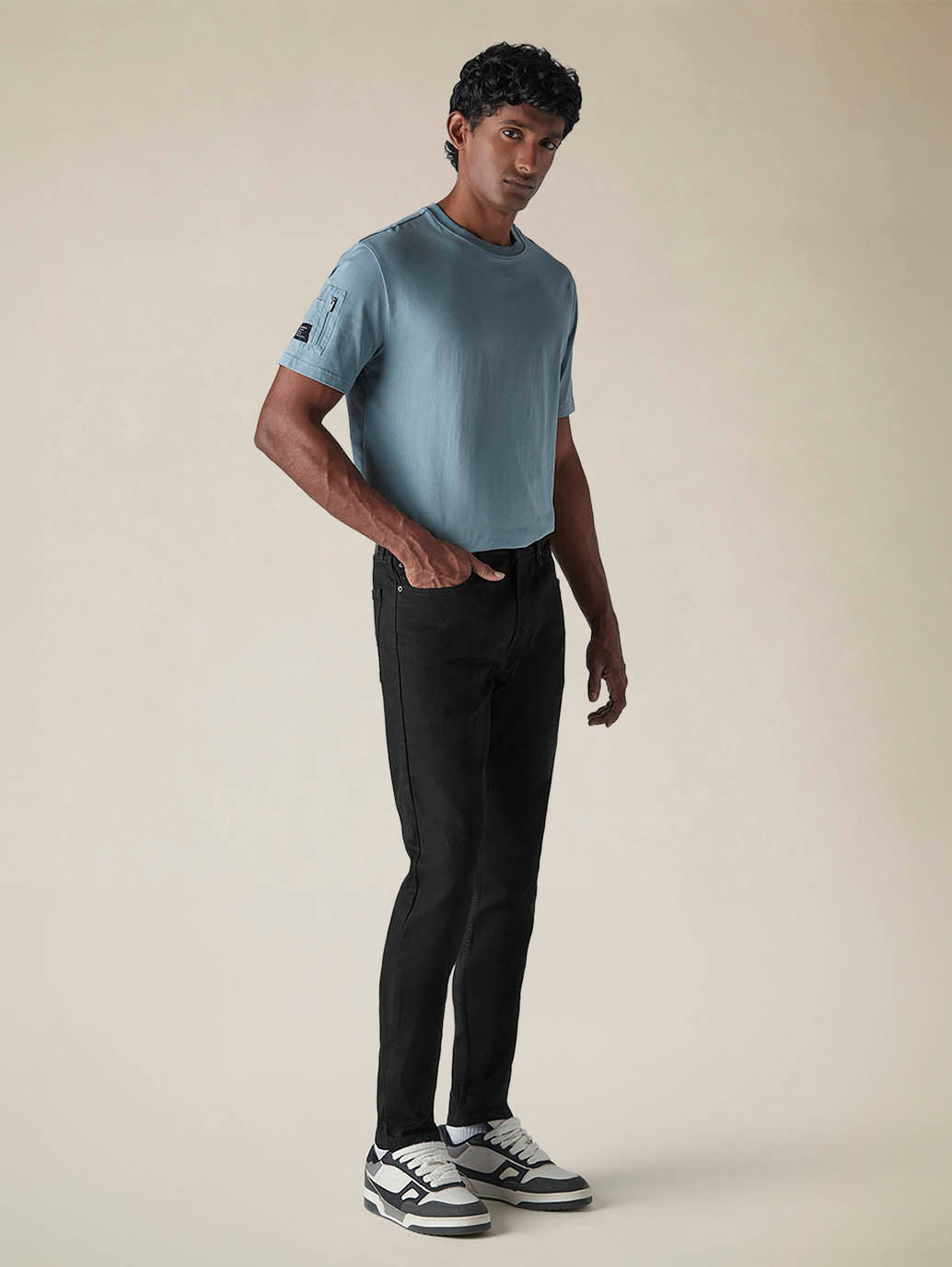 Mens 512 Mid Rise Slim Tapered Fit Cotton Stretch Blend Jeans - Side View