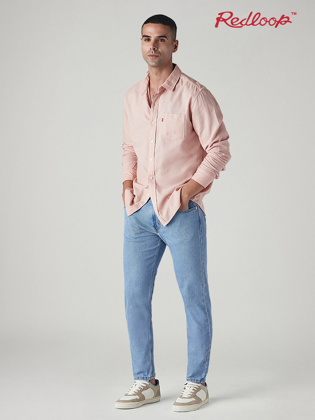 Men's 512 Light Blue Slim Tapered Fit Mid Rise Jeans