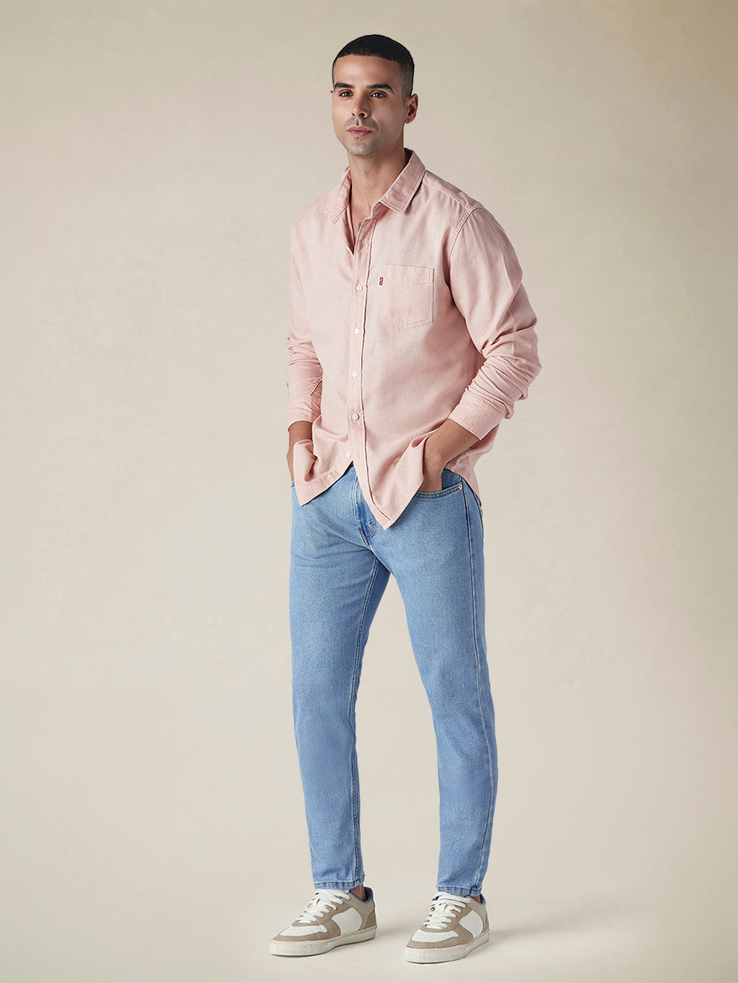 Men's 512 Light Blue Slim Tapered Fit Mid Rise Jeans
