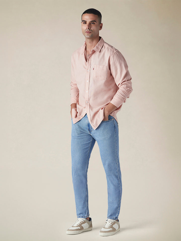 Men's 512 Light Blue Slim Tapered Fit Mid Rise Jeans