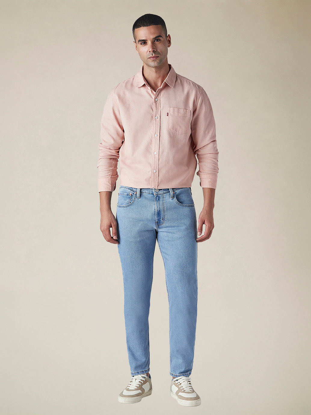 Men's 512 Light Blue Slim Tapered Fit Mid Rise Jeans - 22bae107-6294-4f14-937a-ad4676c41b9f View