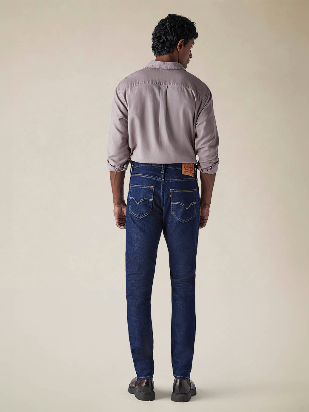 Mens 512 Mid Rise Slim Tapered Fit Cotton Stretch Blend Jeans - Back View