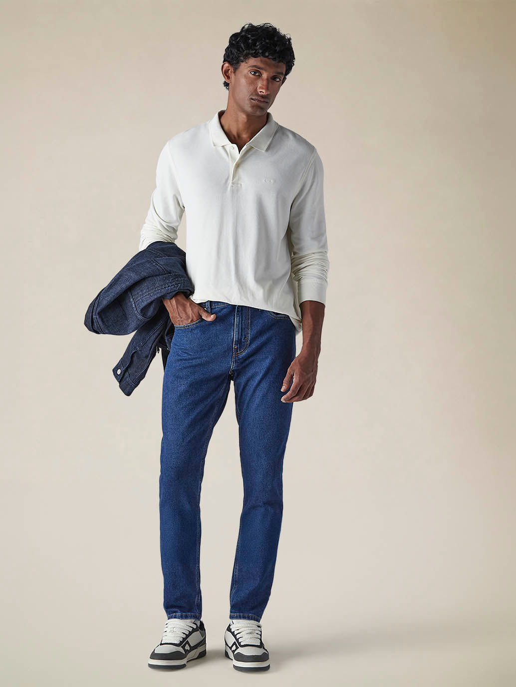Mens 512 Mid Rise Slim Tapered Fit Cotton Stretch Blend Jeans - Styleshot View
