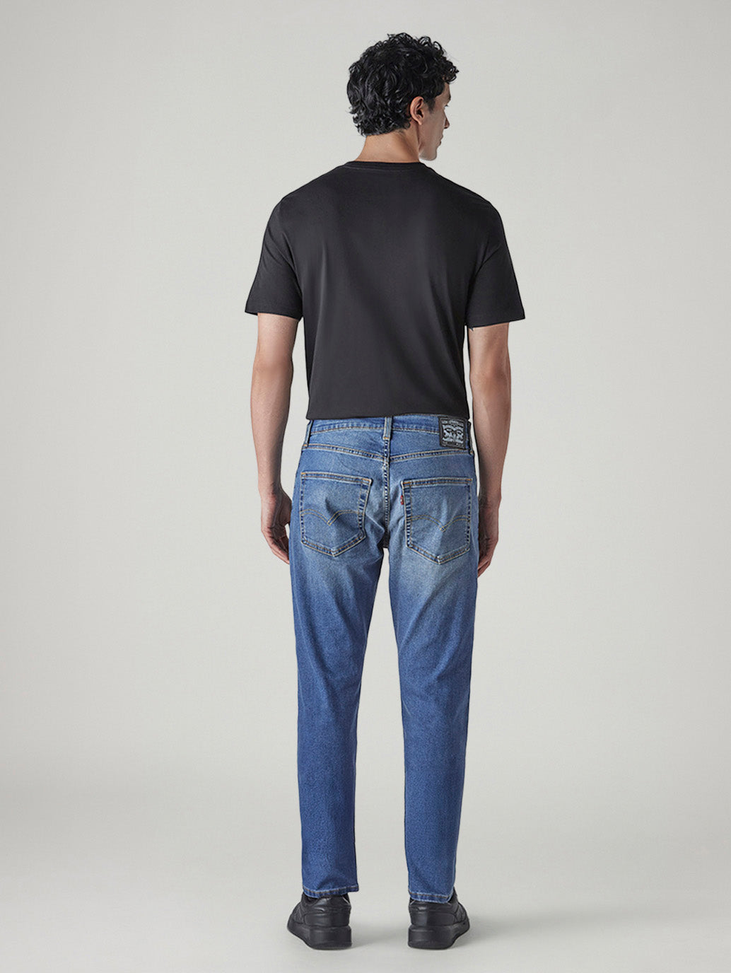 Men's 512 Blue Slim Tapered Fit Mid Rise Jeans - Back View