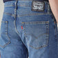 Men's 512 Dark Indigo Slim Tapered Fit Mid Rise Jeans - Detail View
