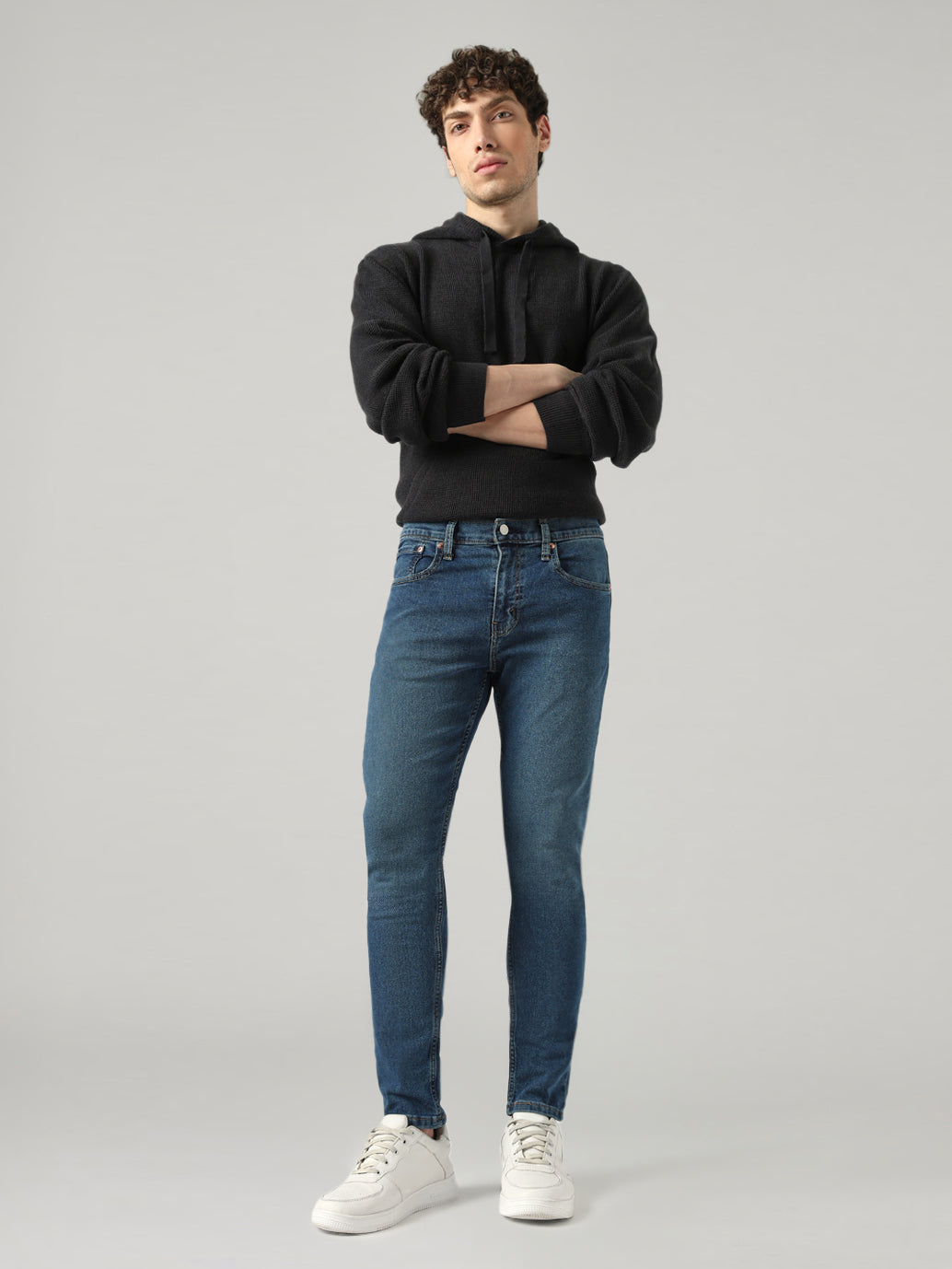 Men's 512 Blue Slim Tapered Fit Mid Rise Jeans