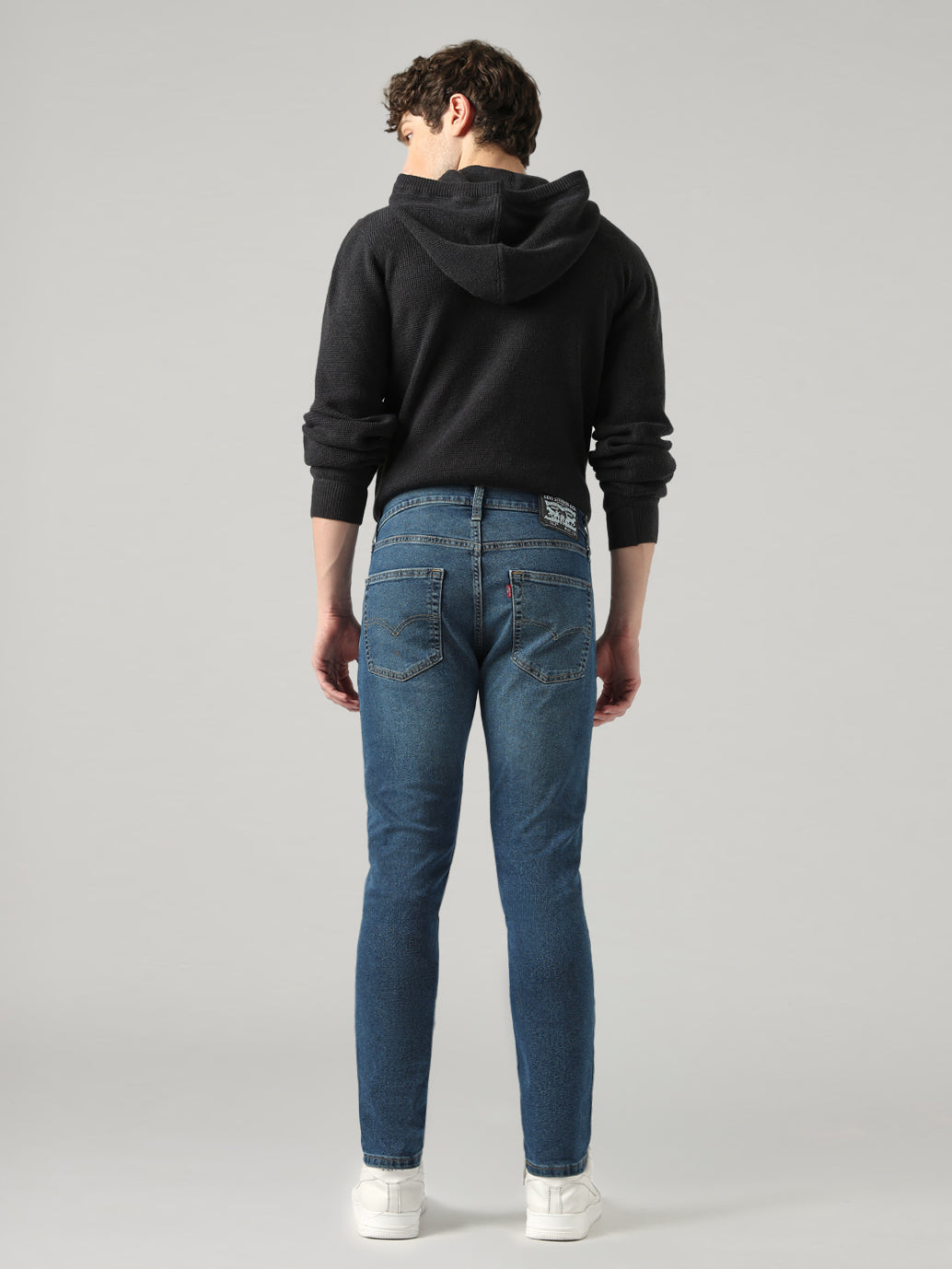 Men's 512 Blue Slim Tapered Fit Mid Rise Jeans - Back View