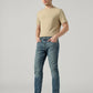 Men's 512 Blue Slim Tapered Fit Mid Rise Jeans - Front View