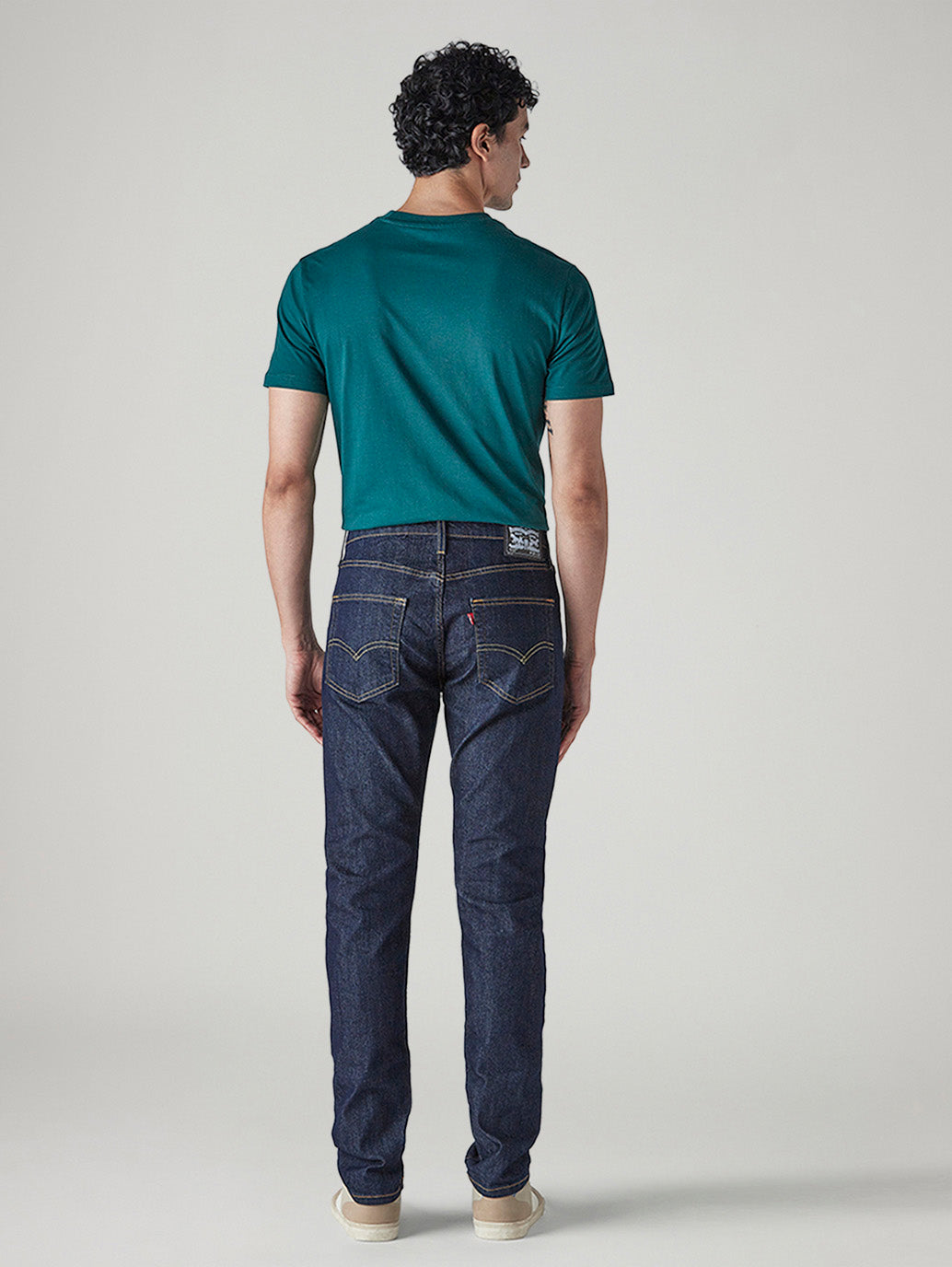 Men's 512 Dark Indigo Slim Tapered Fit Mid Rise Jeans - Back View