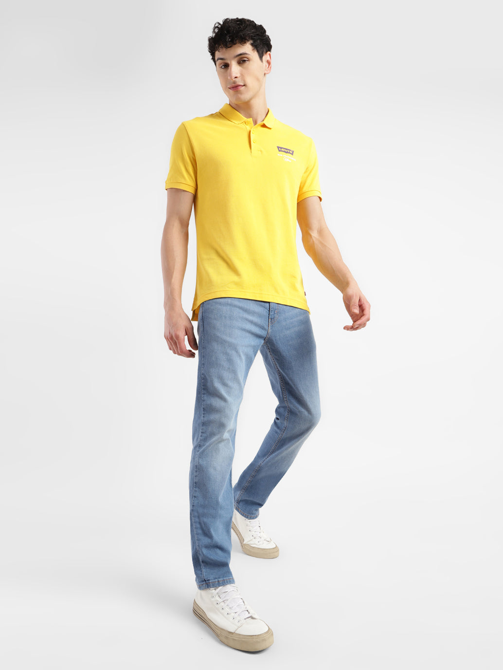 Men's 511 Blue Slim Fit Mid Rise Jeans - StyleShot View
