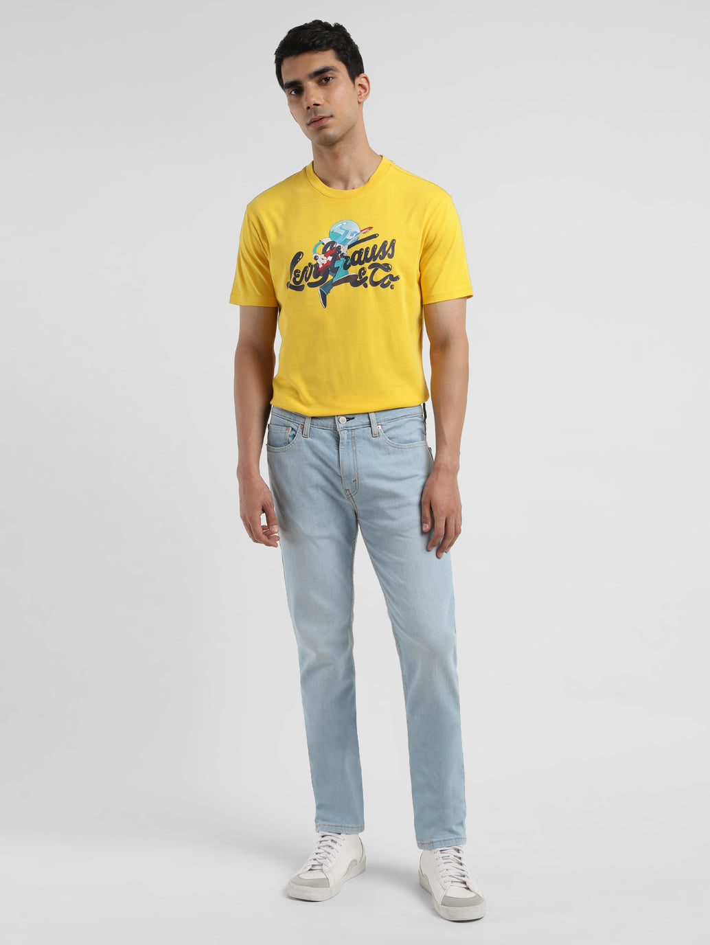 Men's 511 Blue Slim Fit Mid Rise Jeans