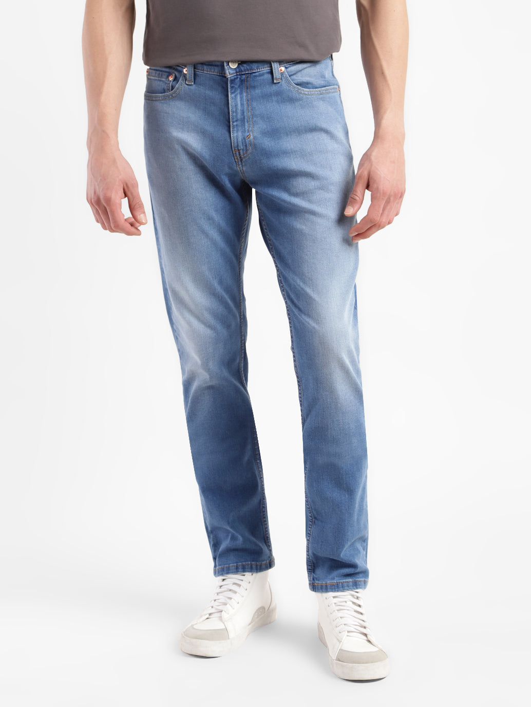 Men's 511 Navy Blue Slim Fit Mid Rise Jeans
