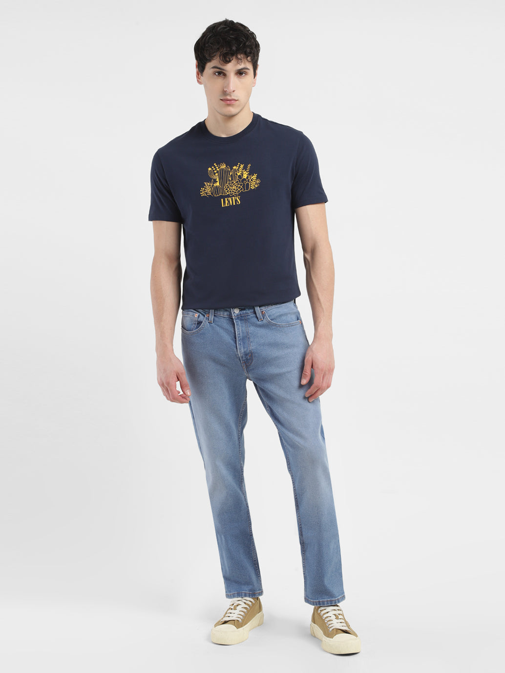 Men's 511 Blue Slim Fit Mid Rise Jeans - 444fc299-ae7f-4a47-8157-c5ef82fff6d9 View