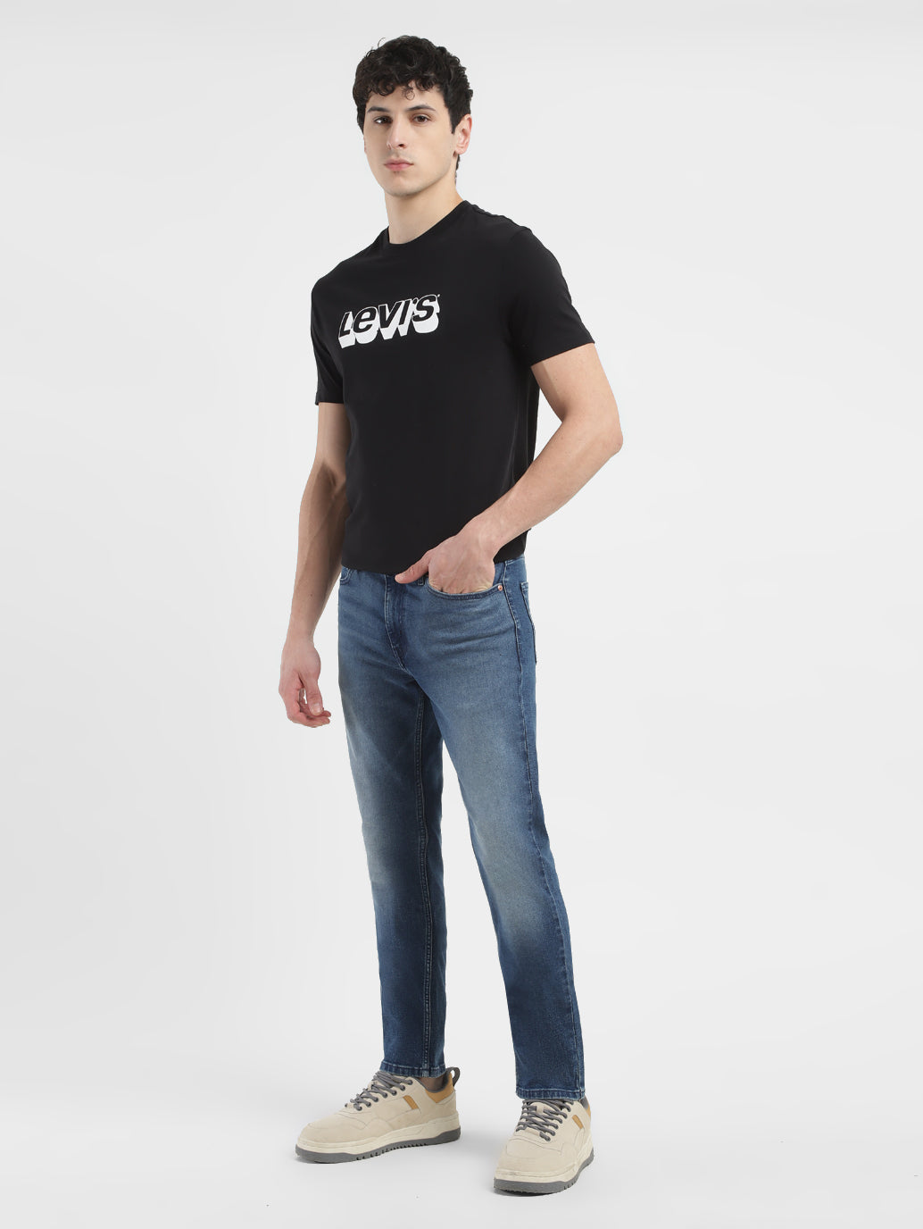 Men's 511 Blue Slim Fit Mid Rise Jeans