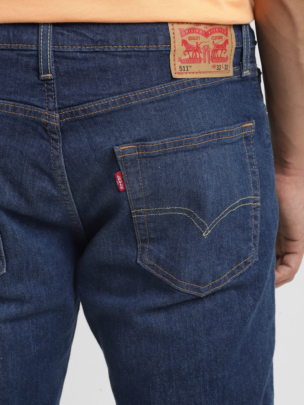 Men's Jeans Levis Jeans Colours LEVIS Washed Dark Blue Denim