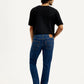 Men's 511 Navy Blue Slim Fit Mid Rise Jeans - Back View