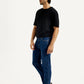 Men's 511 Navy Blue Slim Fit Mid Rise Jeans - Side View