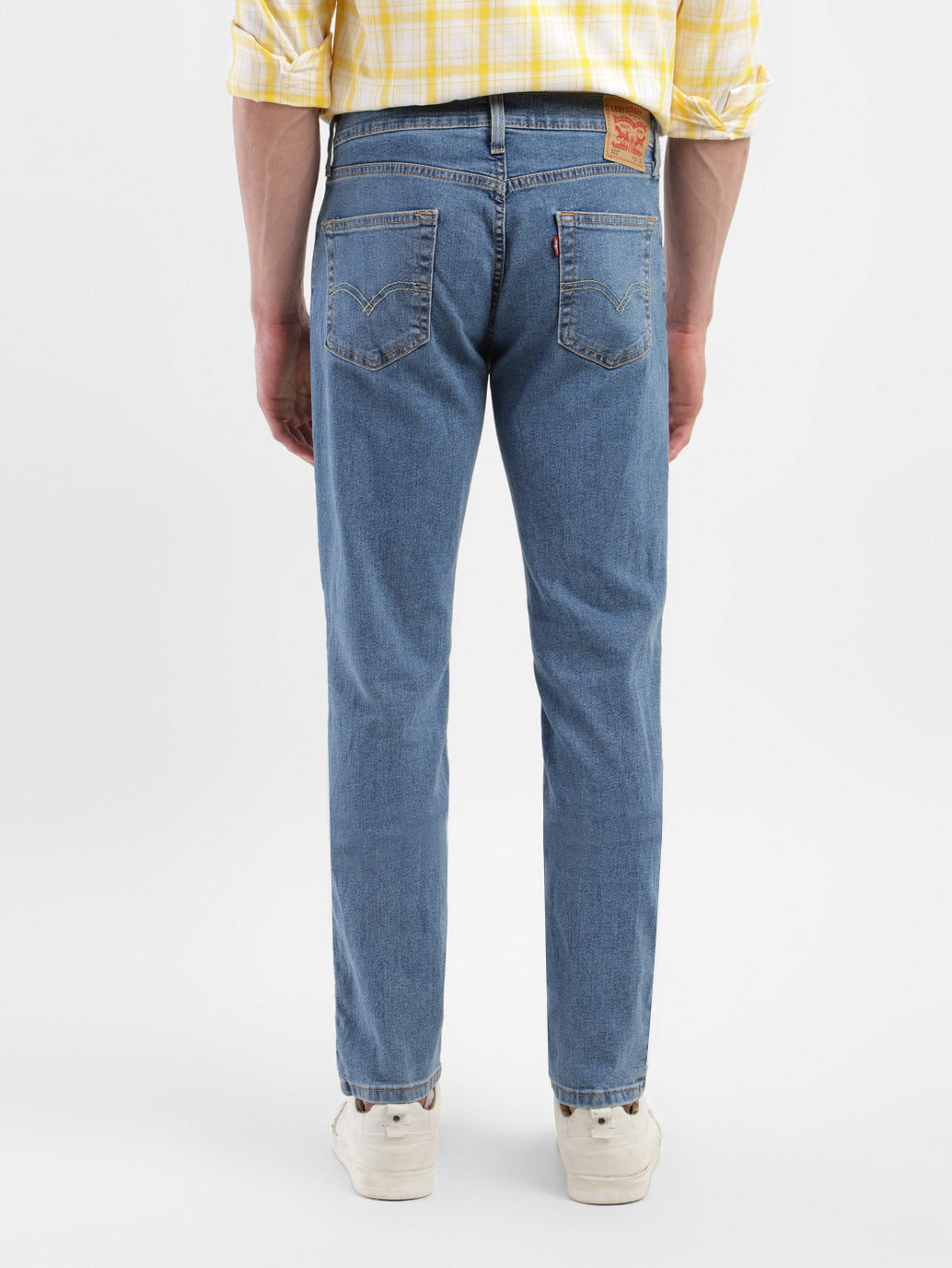 Men's 511 Blue Slim Fit Mid Rise Jeans - 73de30aa-9891-459e-97c8-274e40fe9987 View