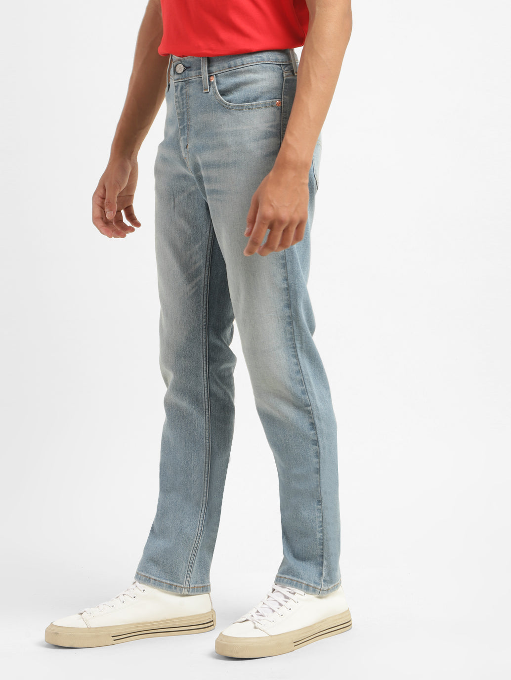 Men's 511 Blue Slim Fit Mid Rise Jeans - 062e858e-9c2e-4f46-b7e9-21d8daf64dde View