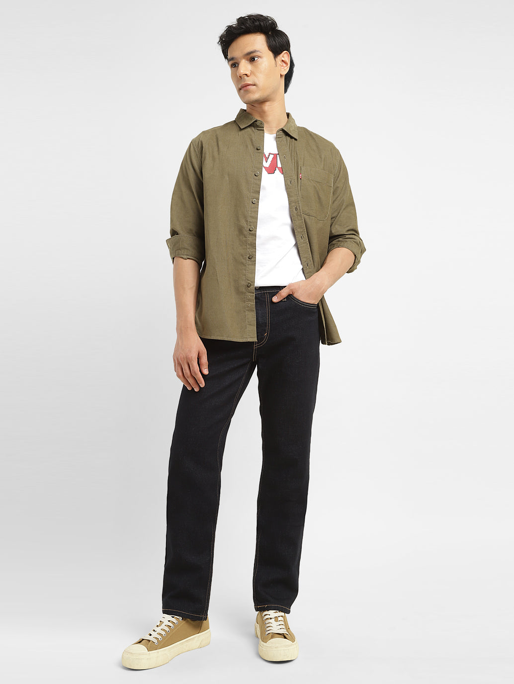 Men's 511 Blue Slim Fit Mid Rise Jeans