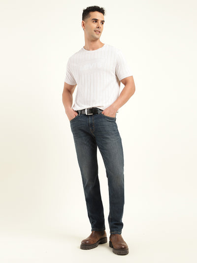 Men's 511 Navy Blue Slim Fit Mid Rise Jeans-image-48