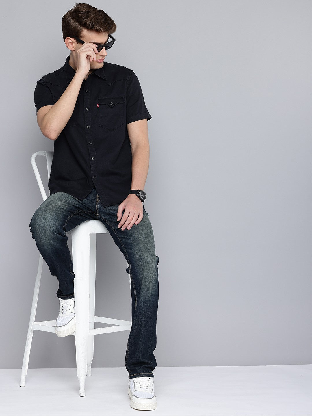 Men's 511 Blue Slim Fit Mid Rise Jeans