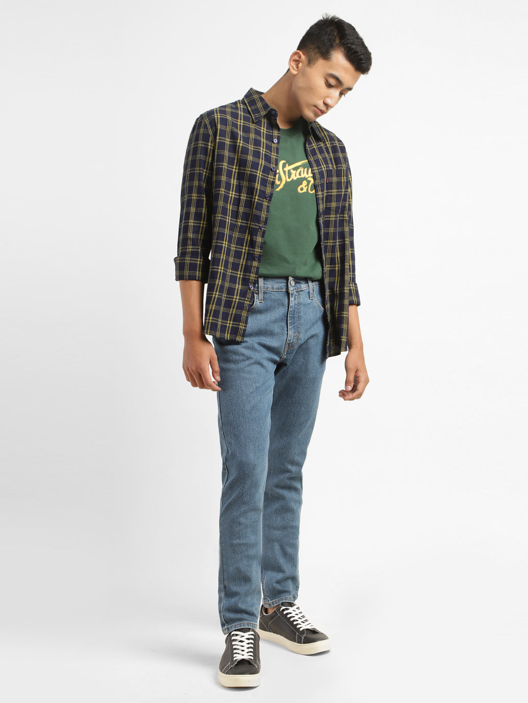 Men's 511 Blue Slim Fit Mid Rise Jeans