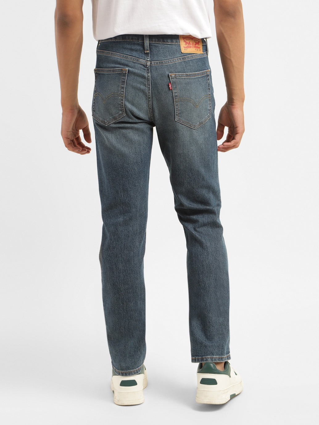 Men's 511 Blue Slim Fit Mid Rise Jeans - 0d2c9e8e-a72d-456f-b40f-7bd353b18b87 View