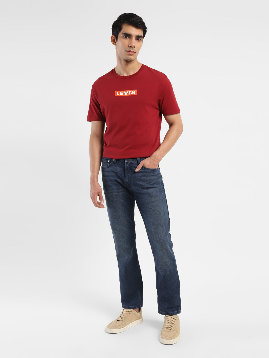 Men's 511 Blue Slim Fit Mid Rise Jeans